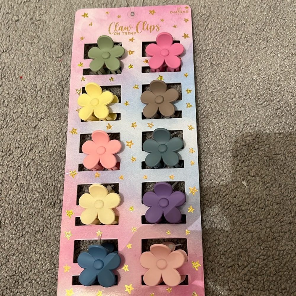 flower hair clips